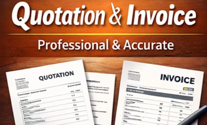 create professional quotation and invoice in excel or canva