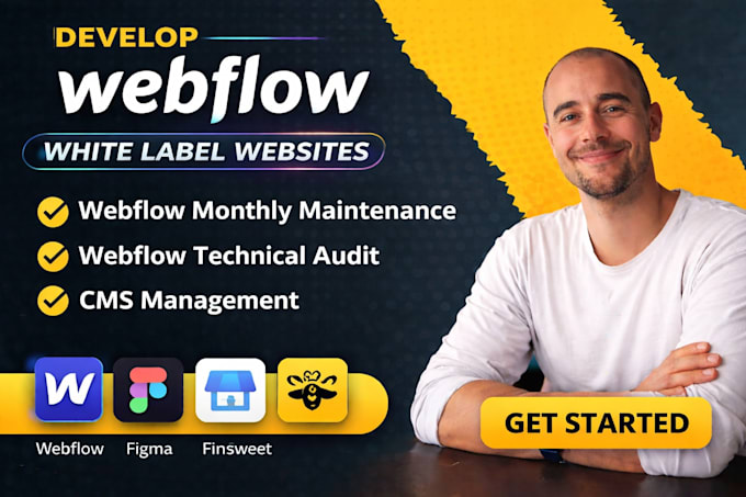 provide webflow monthly maintenance webflow technical audit cms management