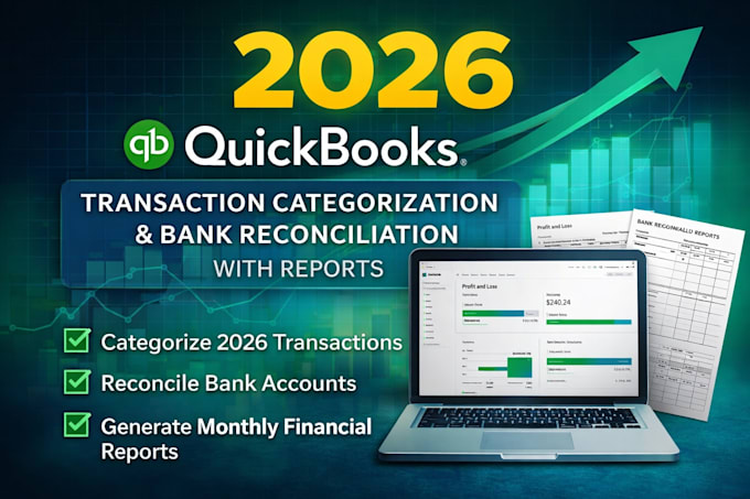 do qbo categorization and bank reconciliation services and monthly bookkeeping