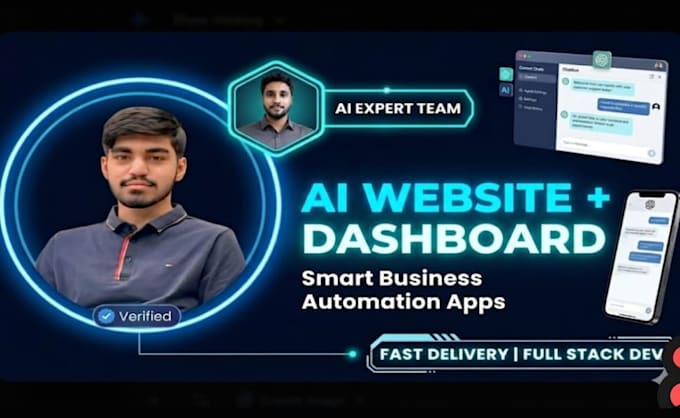 Build ai powered business website with dashboard and admin panel by ...