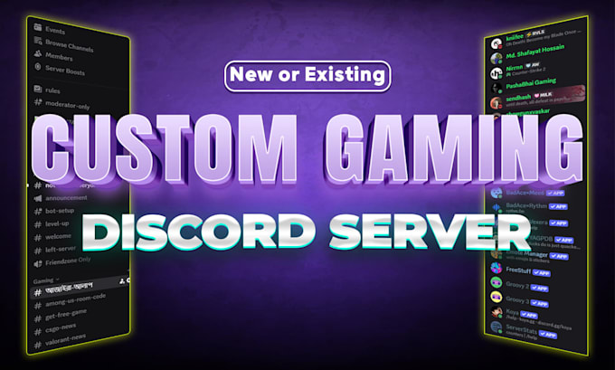 create your discord gaming server with automation