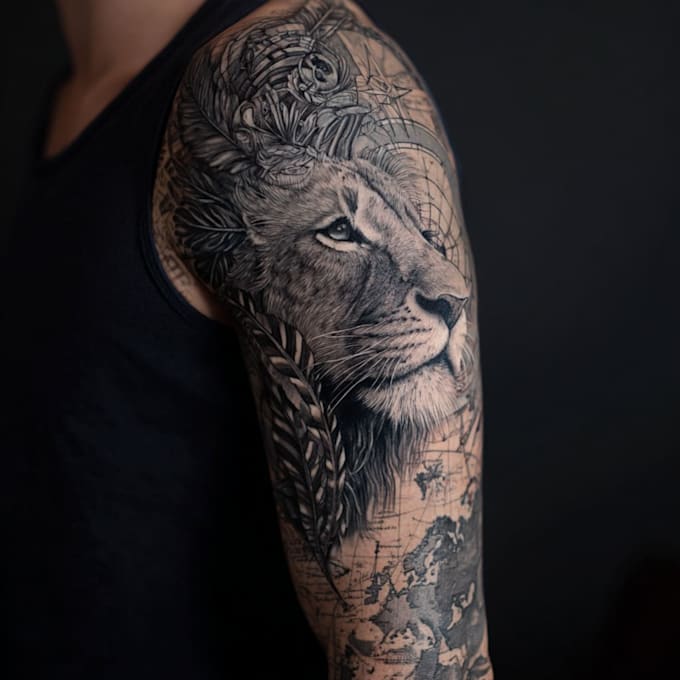 draw custom anime tattoo design