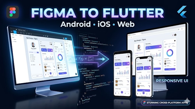 convert figma UI into flutter cross platform app
