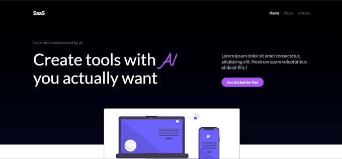Construiré una página de destino limpia y responsive usando html, css y ...