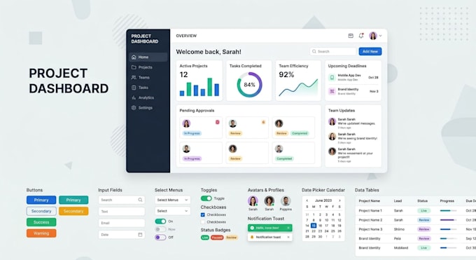 create clean and modern UI UX systems
