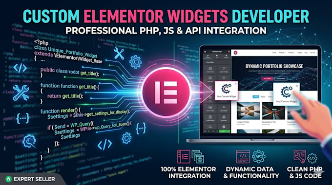 develop professional custom elementor widgets for wordpress