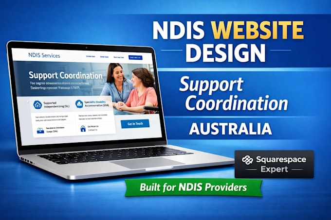build squarespace ndis support coordination website disability support australia