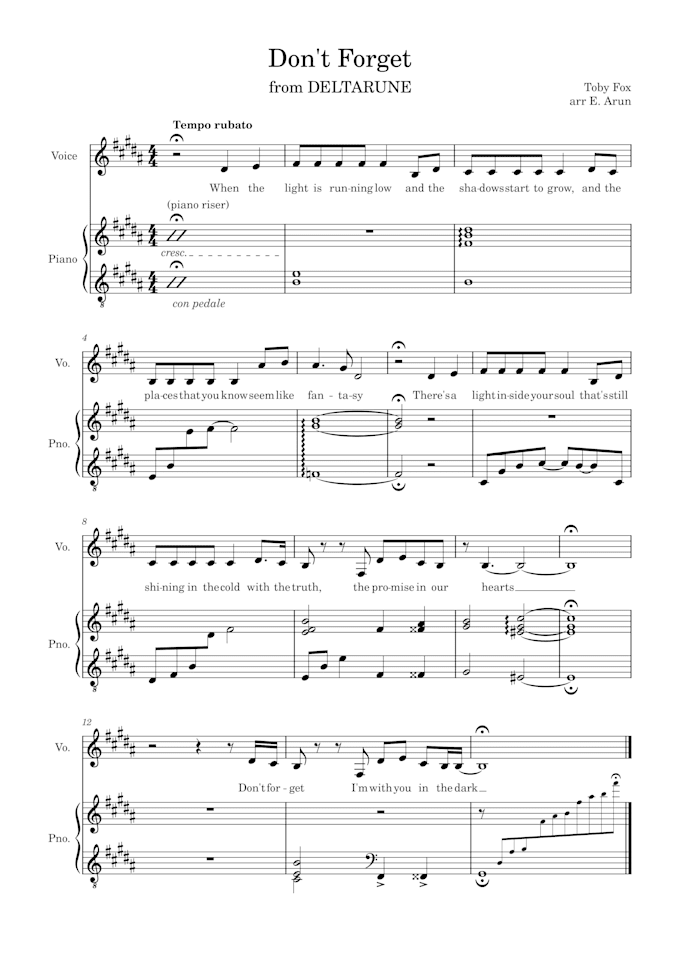 transcribe music into a lead sheet, short or full score
