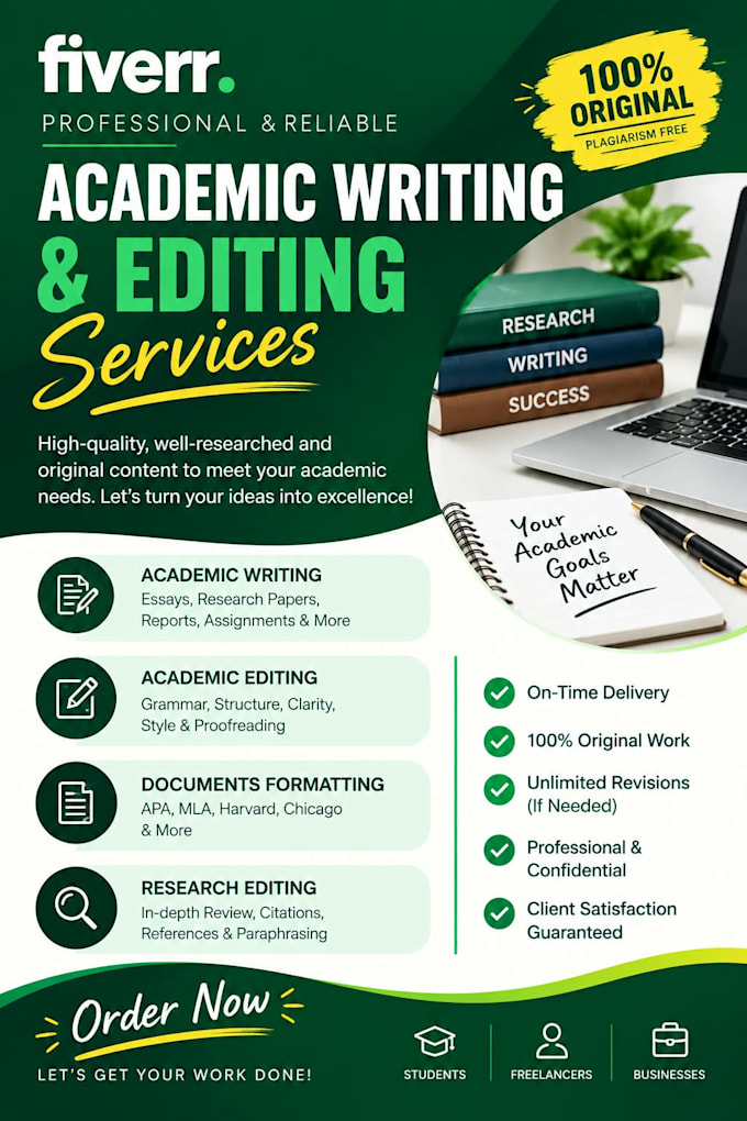 proofread and edit essays, articles, and academic documents