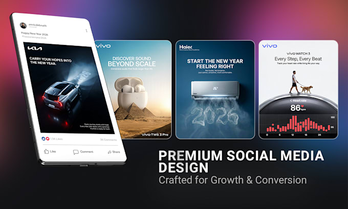 design social media ads and premium product posts for your brand