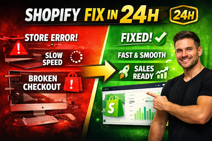 maintain, fix, and manage your shopify store, bug fixes, updates