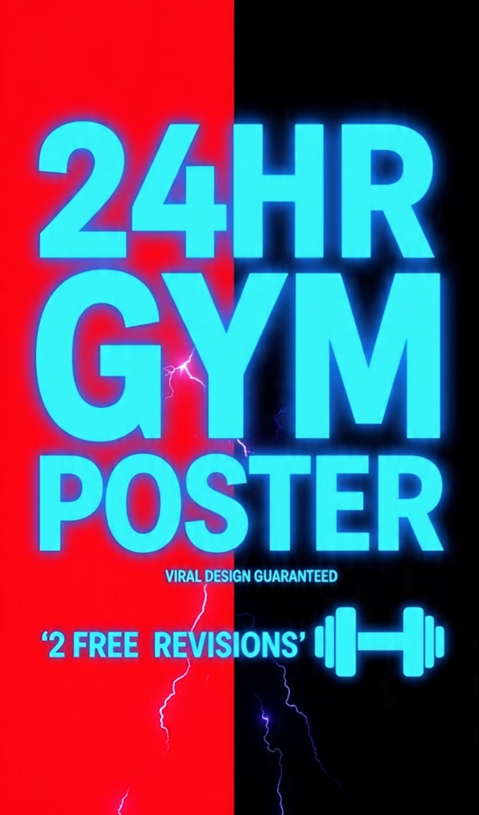design modern gym poster, restaurant menu, flyer