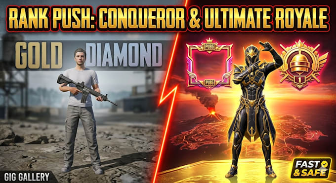push your pubg mobile rank to conqueror fast and safely