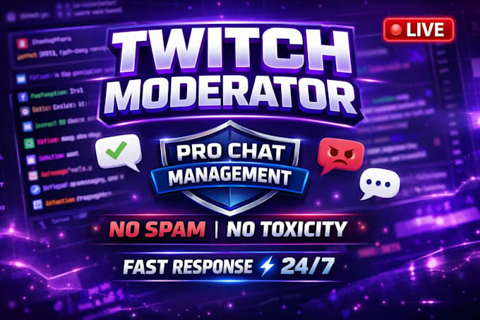 be your reliable twitch moderator for safe and active chat