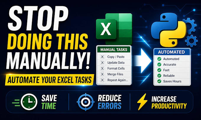 Automate repetitive excel tasks using python to save your time by ...