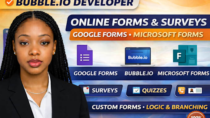 bubble io website development online forms survey google forms microsoft forms
