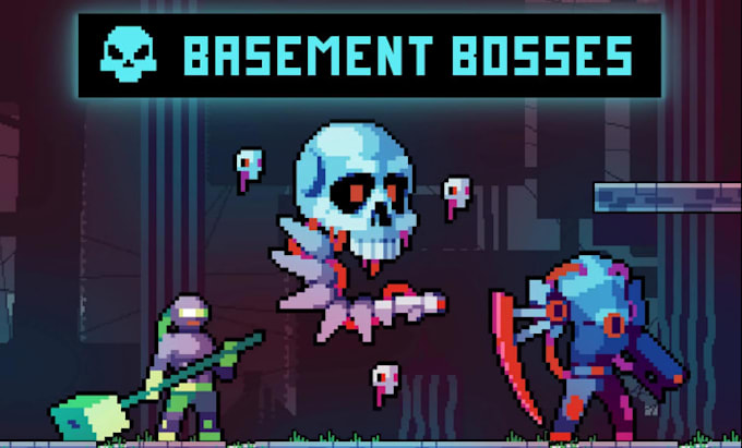 create pixel art enemy sprites boss characters for 2d action games