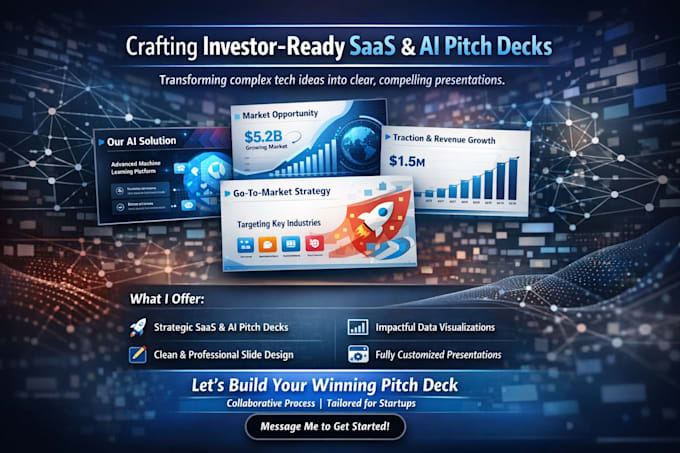 saas ai pitch deck presentation design and startup pitch deck google slides