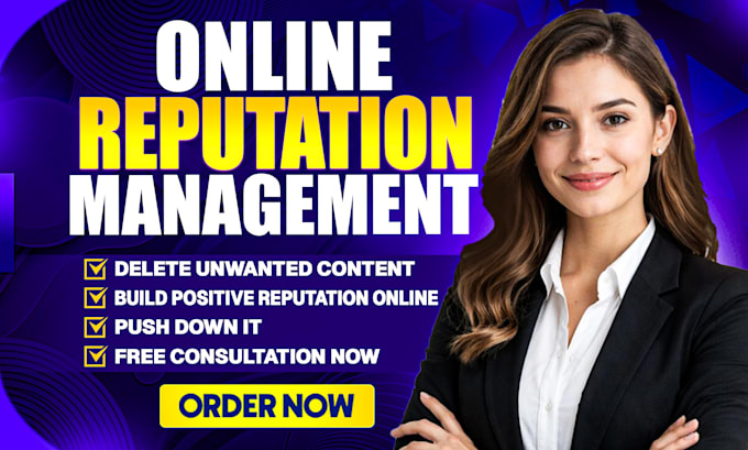 do online reputation management to push down negative listing