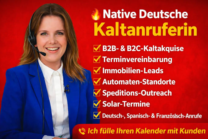 Native german b2b b2c cold calling telemarketing b2b sales appointment ...