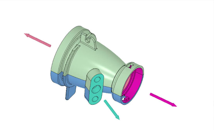 design plastic bottle mold, injection mold, slip casting with dfm and moldflow
