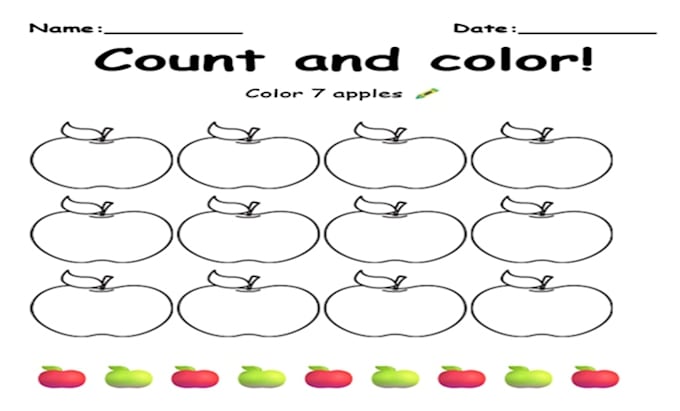 create preschool learning worksheets printable tracing count matching activities