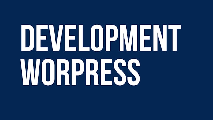 build devslopment of wordpress