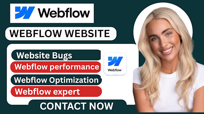 fix webflow bugs issues, animinatons responsive layout and webflow cms problems