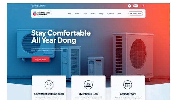 design hvac, roofing, plumbing, construction, cleaning, contractor websites