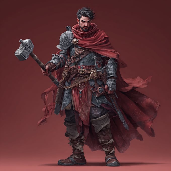 Draw your dnd character art illustration by Wesamaneh | Fiverr