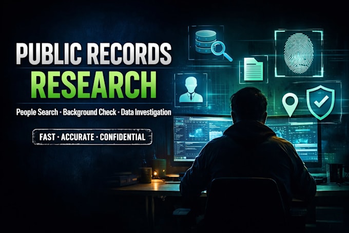 do public records and people search research