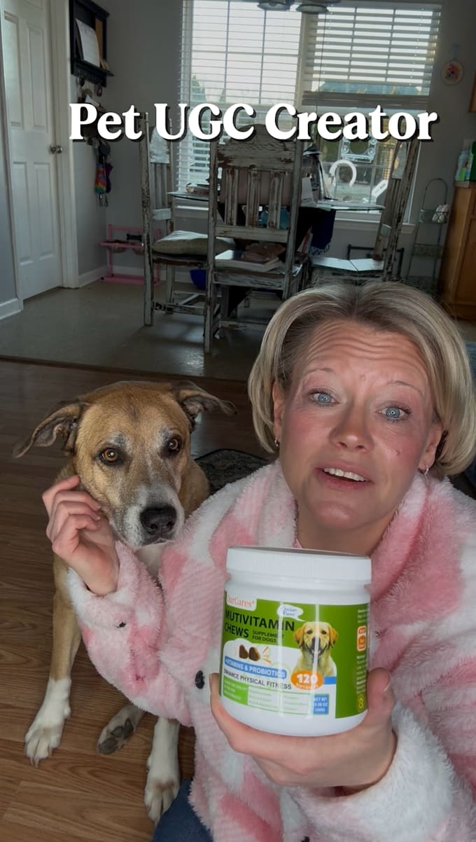 create authentic pet ugc videos with real dogs that convert
