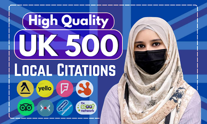 do best 500 UK local citations directory submission for local seo