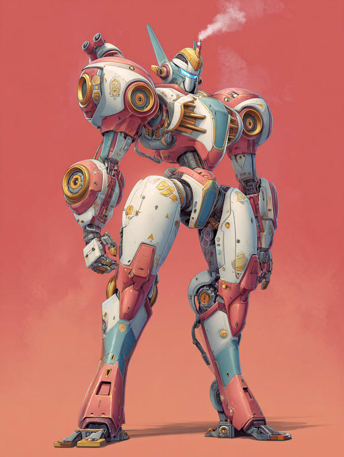 Detailed Mecha Do mecha or robotic illustration in detailed style by Adonispear | Fiverr