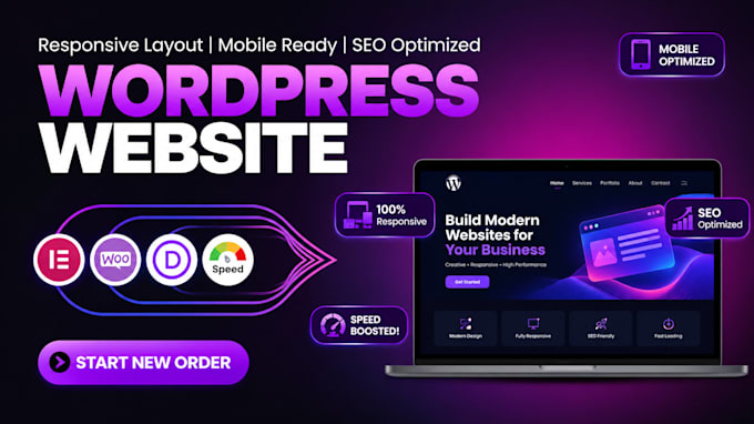 design modern wordpress website for your business