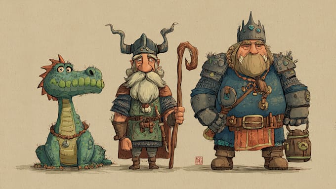 draw cartoon, comic illustrations and mascot characters