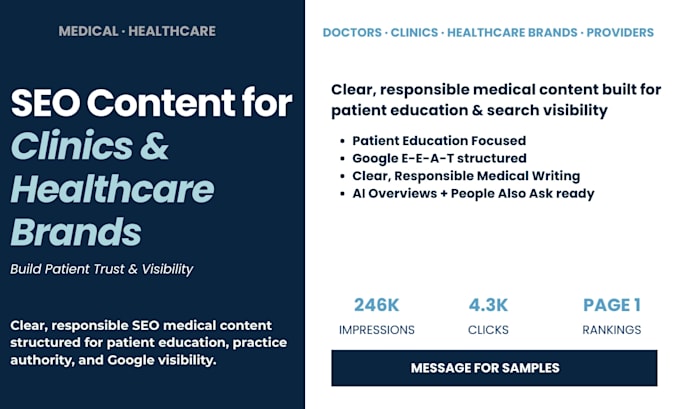 write SEO medical blogs that attract, educate and convert patients