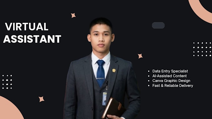 be your virtual assistant for data entry and canva design