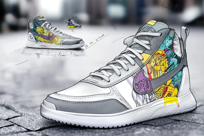 create footwear shoe design presentation