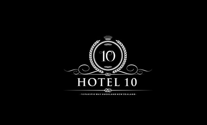 design hotel travel resort theme logo