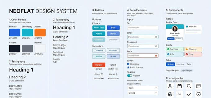 create UX focused UI design system