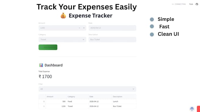 build a custom expense tracker web app using python streamlit