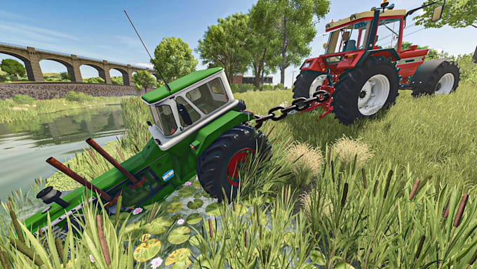 create realistic fs25 fs22 tractor mod realistic mud physics strong grip