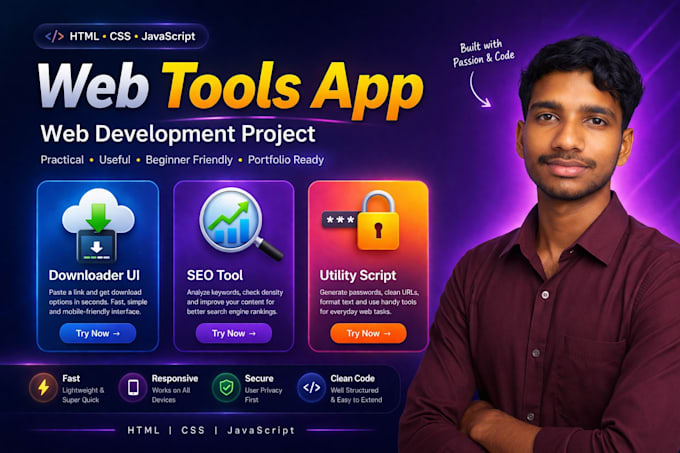 Develop modern and seo friendly web tools using html css js by Romitkr ...