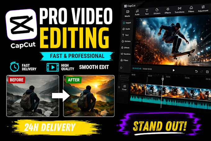 edit reels with smooth transitions and effects
