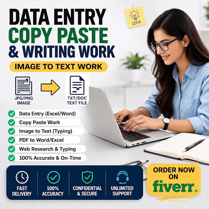 fast typing work and convert image or pdf to text