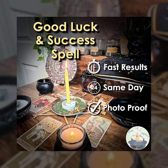 cast powerful good luck, fortune success or career spell same day