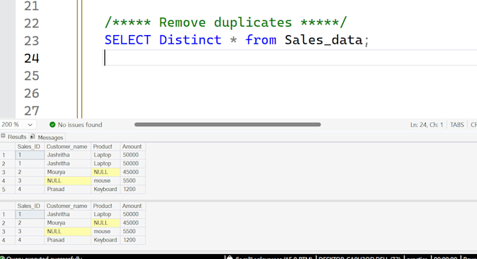 do sql data cleaning, transformation and fix messy datasets