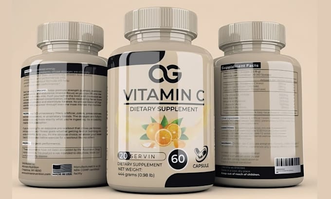 supplement label, pills, herbal, vitamins, protein, cbd, supplement label design