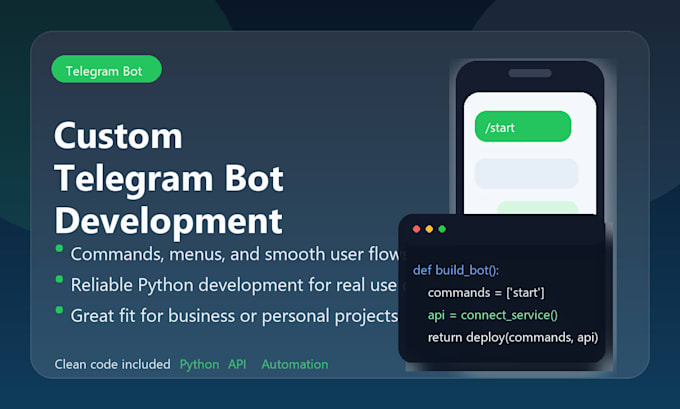 build a custom telegram bot